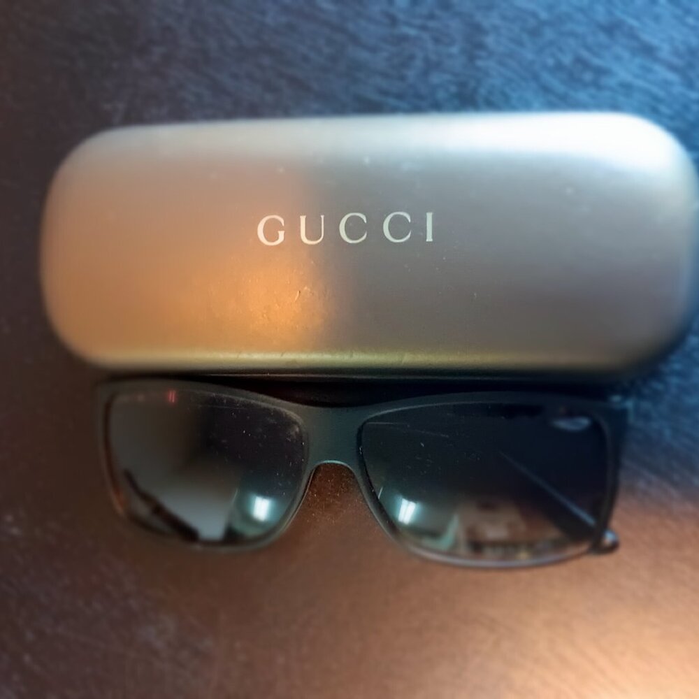 Havana Gucci GG 1641 Dark Havana Sunglasses 0TRD-JJ